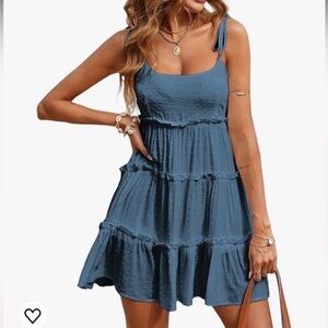 Flowy boho mini dress